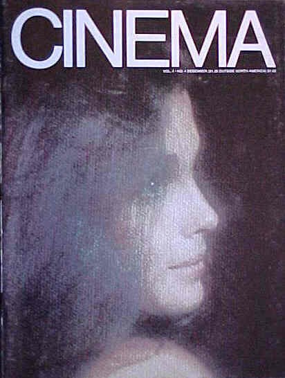 CINEMA (60s-70s USA) magazine side cover Issue 22  Vol 4 # 4 December 1968
