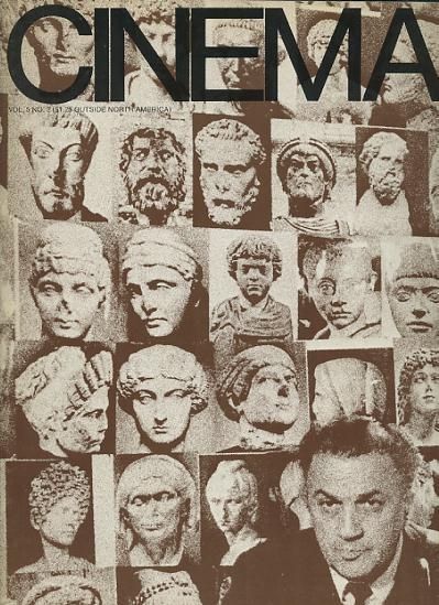 CINEMA (60s-70s USA) magazine side cover Issue 25  Vol 5 # 3 September 1969