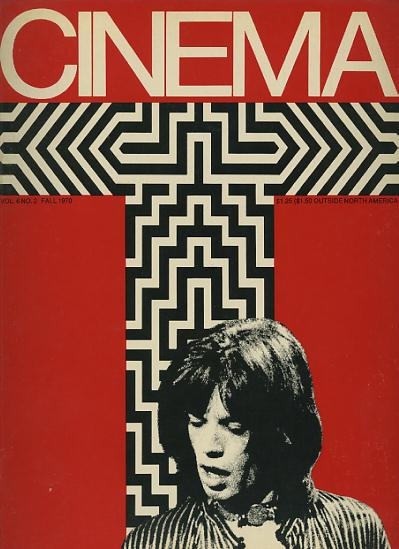 CINEMA (60s-70s USA) magazine side cover Issue 28  Vol 6 # 2 Fall/September 1970