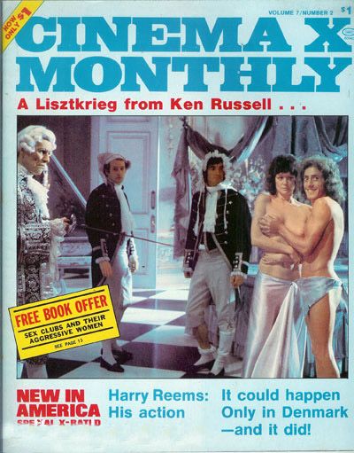 CINEMA X MONTHLY magazine side cover  Vol 7 # 2 June 1976