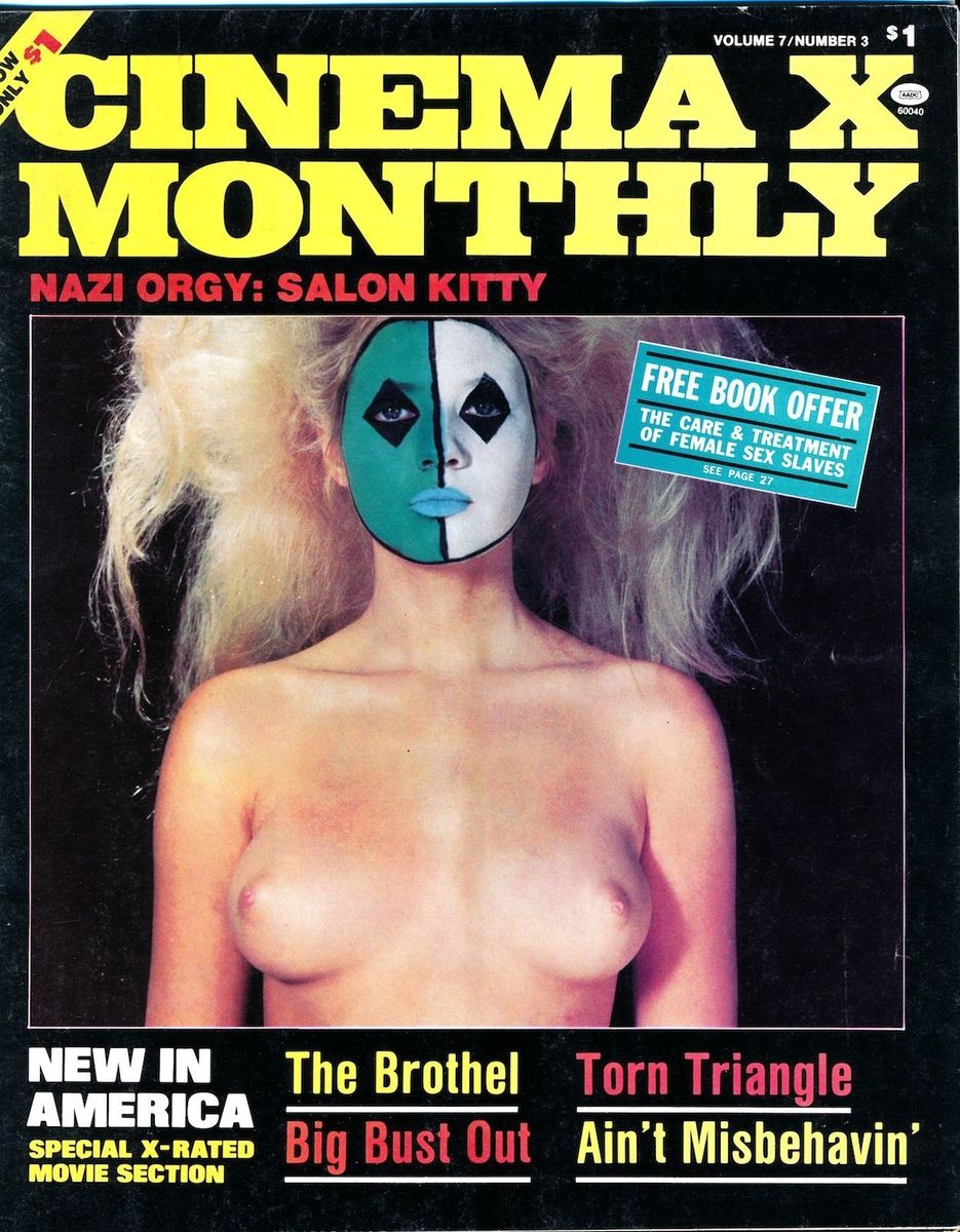 CINEMA X MONTHLY magazine side cover  Vol 7 # 3 July 1976
