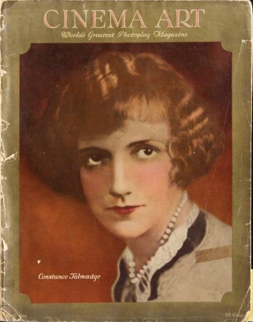 CINEMA ART magazine side cover  April 1924