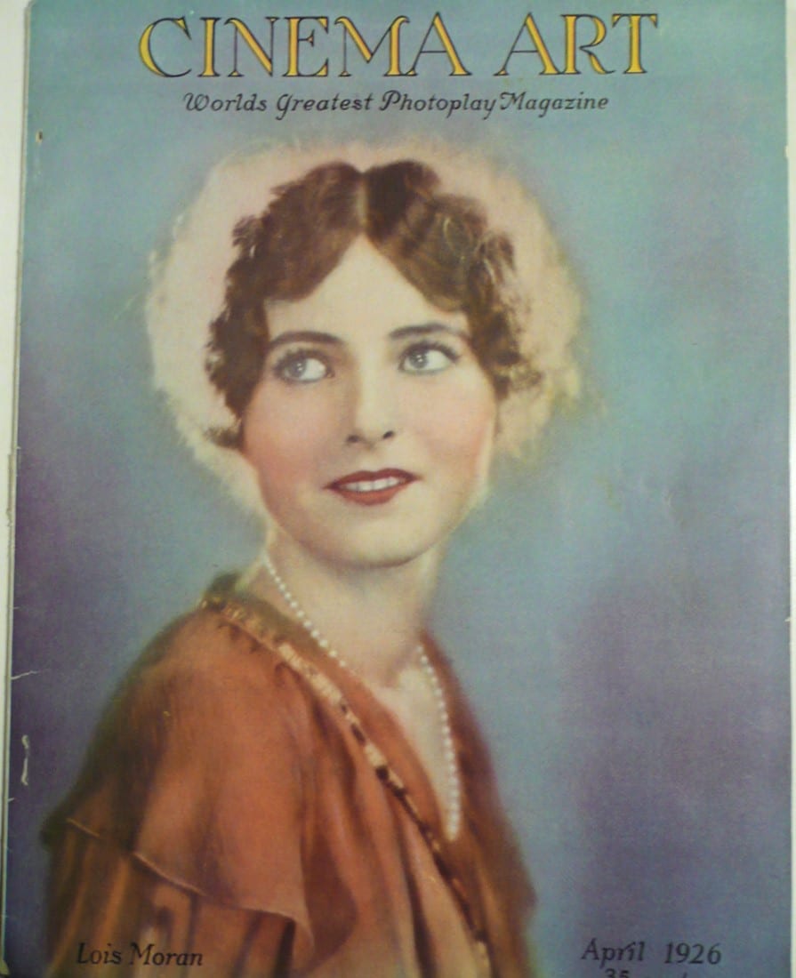 CINEMA ART magazine side cover  Vol 5 No  3  April 1926
