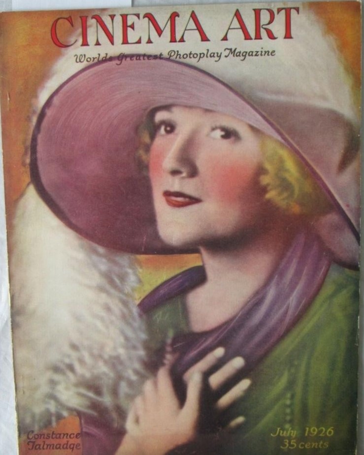 CINEMA ART magazine side cover  Vol 5 No  5  July 1926