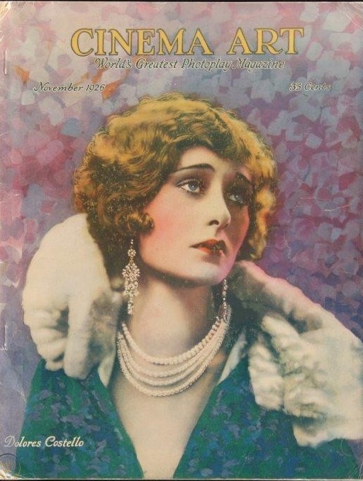 CINEMA ART magazine side cover  Vol 5 No 9  November 1926