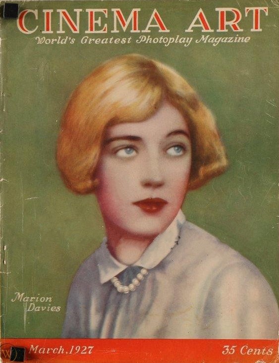 CINEMA ART magazine side cover  March 1927