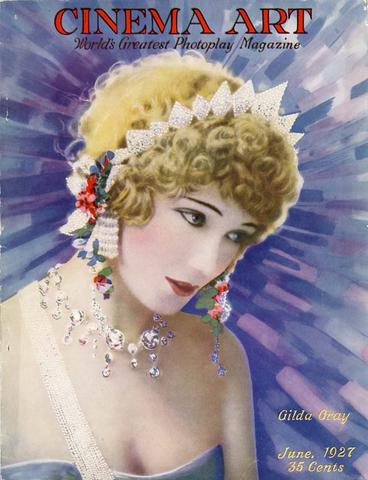 CINEMA ART magazine side cover  June 1927