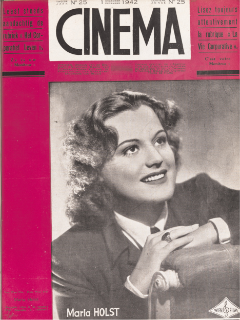 CINEMA (1940 Be) magazine side cover Issue 25 1 December 1942