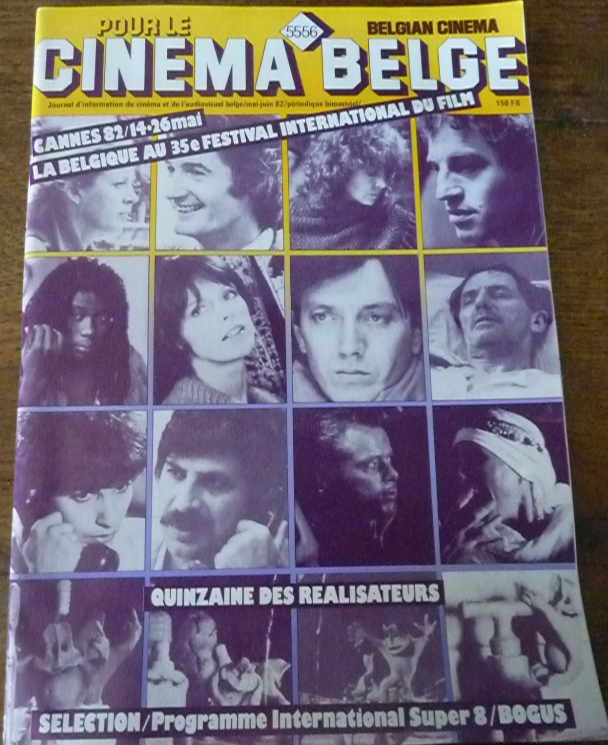 CINEMA BELGE magazine side cover Issue 55-56  May/June 1982