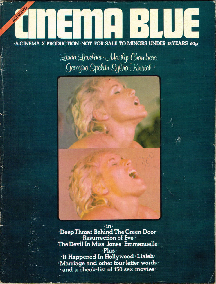 CINEMA BLUE (UK) magazine side cover Issue 1  