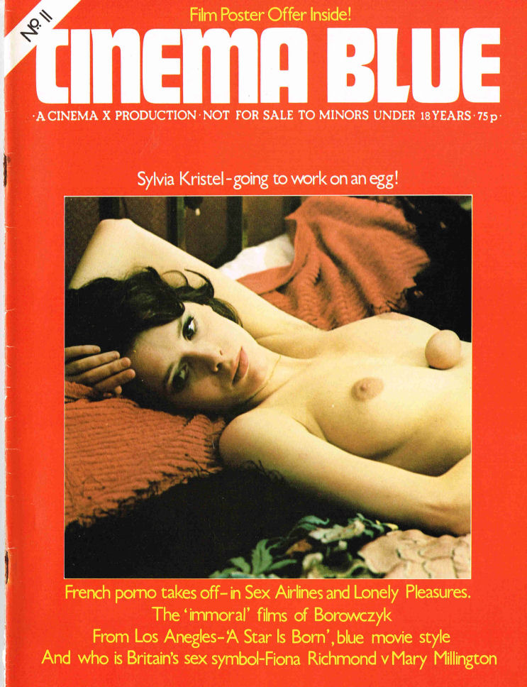 CINEMA BLUE (UK) magazine side cover Issue 11  