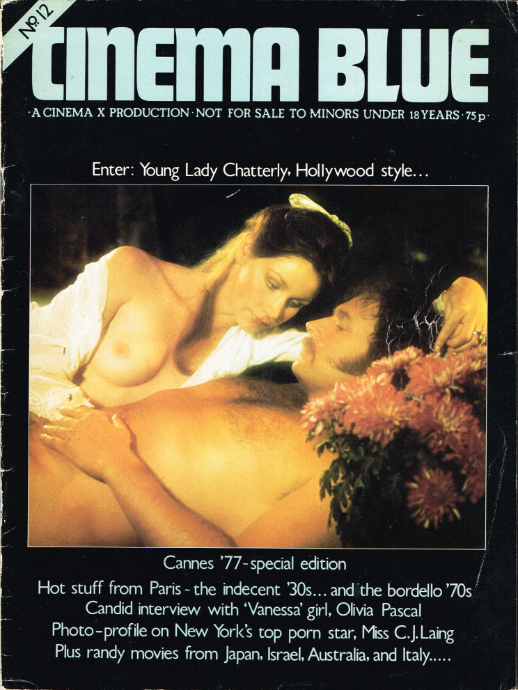 CINEMA BLUE (UK) magazine side cover Issue 12  