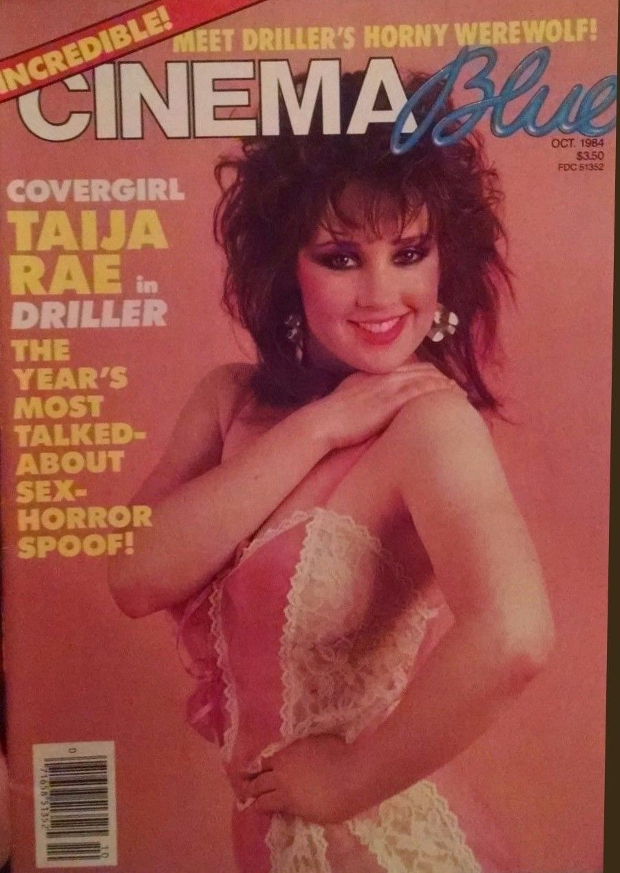 CINEMA BLUE magazine side cover Issue 9  Vol 1 # 9 October 1984