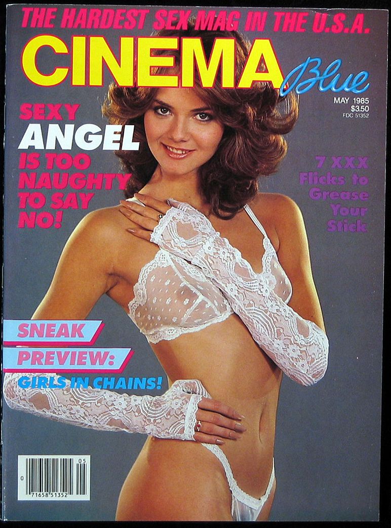 CINEMA BLUE magazine side cover  Vol 2 # 5 May 1985