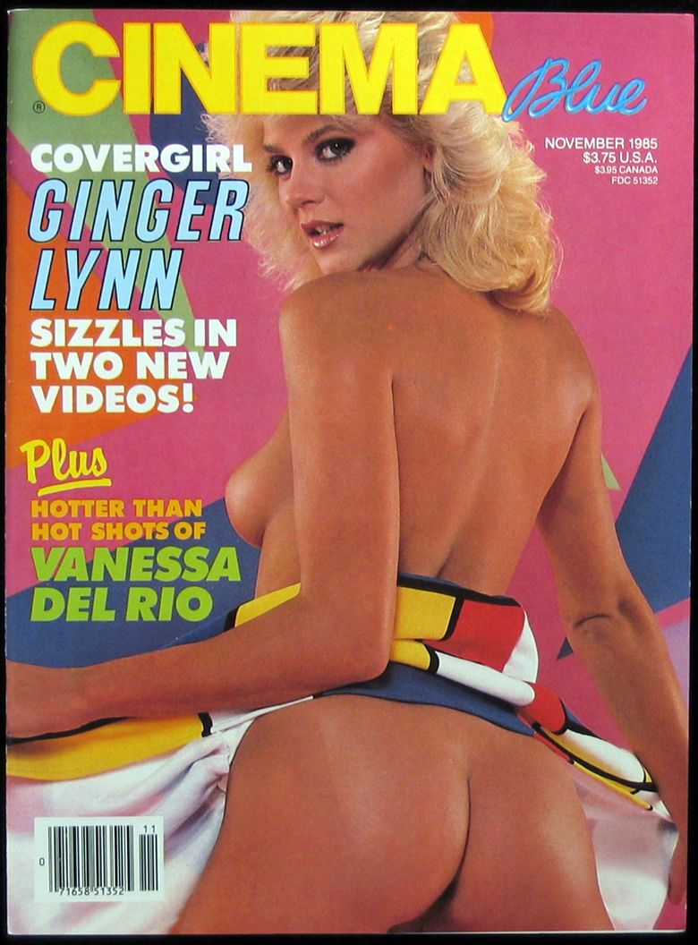 CINEMA BLUE magazine side cover  Vol 2 # 11 November 1985