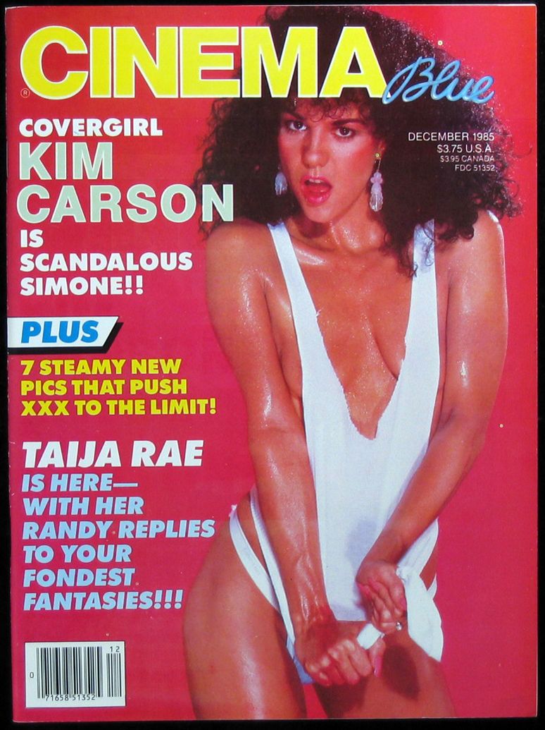 CINEMA BLUE magazine side cover  Vol 2 # 12 December 1985