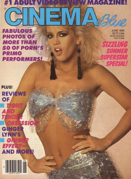 CINEMA BLUE magazine side cover  Vol 3 # 5 June 1986