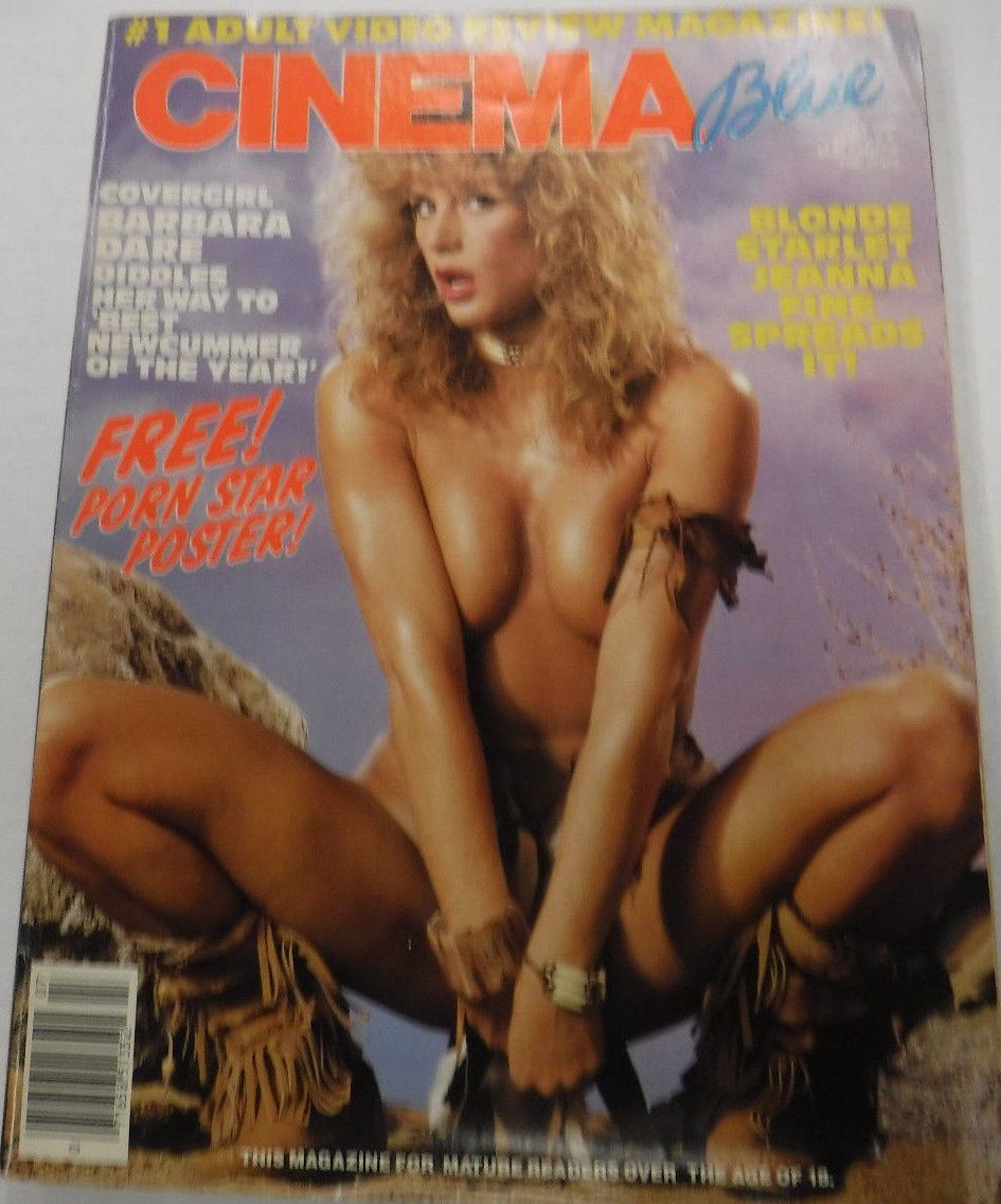 CINEMA BLUE magazine side cover  Vol 4 # 6 July 1987