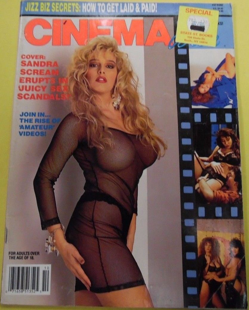CINEMA BLUE magazine side cover  Vol 8 # 10 October 1991