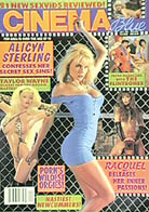 CINEMA BLUE magazine side cover   Vol 9 # 9 September 1992