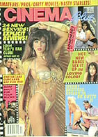 CINEMA BLUE magazine side cover  Vol 9 # 10 October 1992