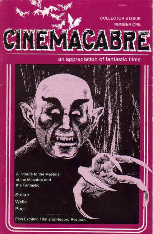 CINEMACABRE magazine side cover Issue 1  1978