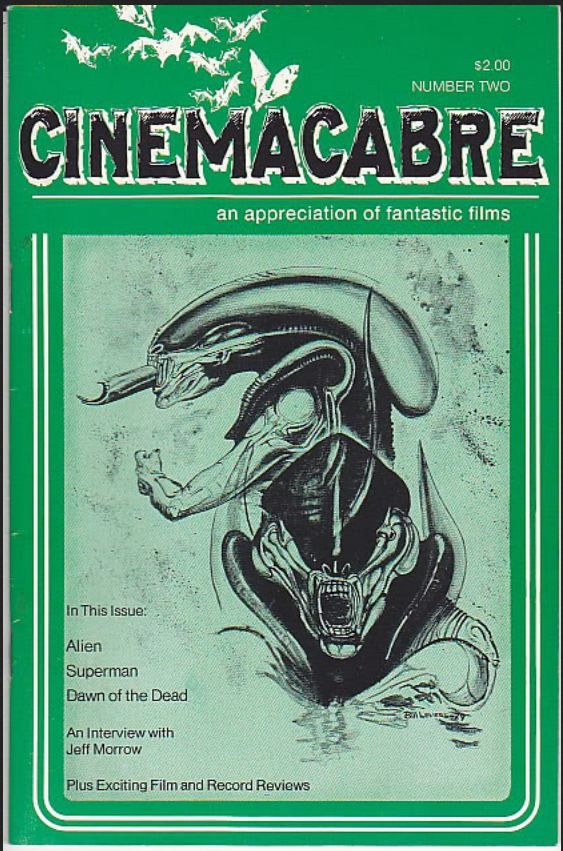 CINEMACABRE magazine side cover Issue 2  1979