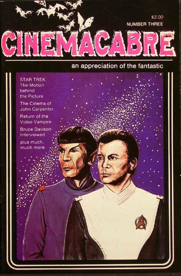 CINEMACABRE magazine side cover Issue 3  1981