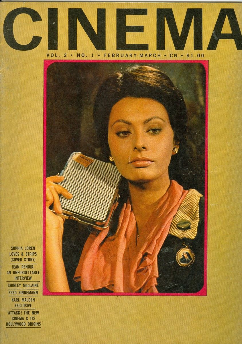 CINEMA (Ca) magazine side cover  Vol 2 No 1 March 1964