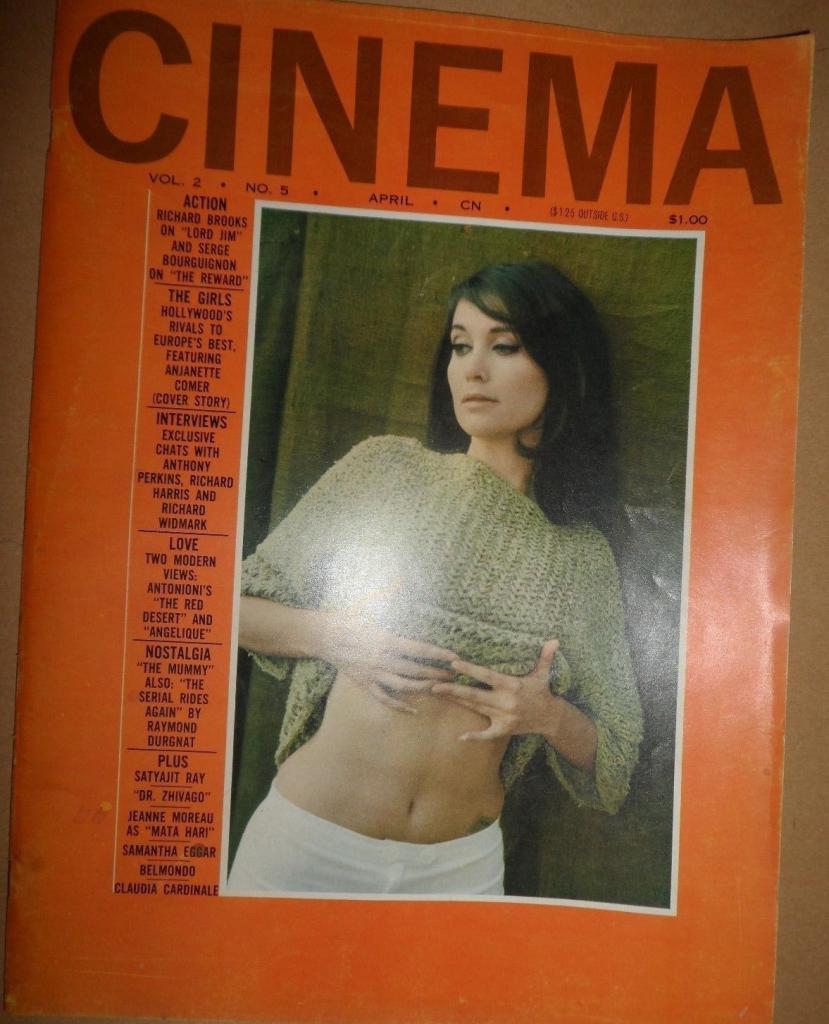 CINEMA (Ca) magazine side cover  Vol 2 No 5 April 1965
