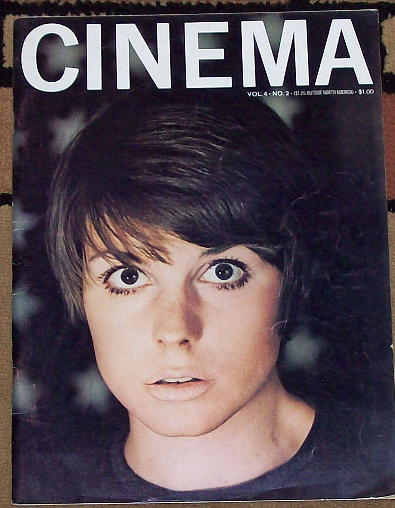 CINEMA (Ca) magazine side cover  Vol 4 No 2  1968