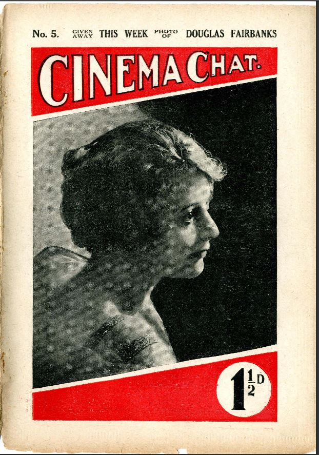 CINEMA CHAT magazine side cover Issue 5 23 June 1919