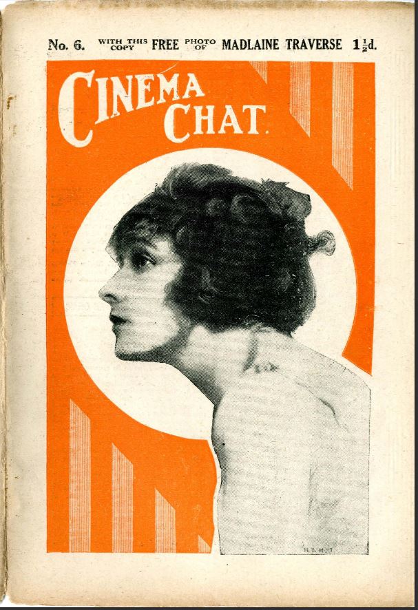 CINEMA CHAT magazine side cover Issue 6 30 June 1919