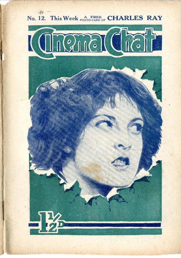 CINEMA CHAT magazine side cover Issue 12 11 August 1919