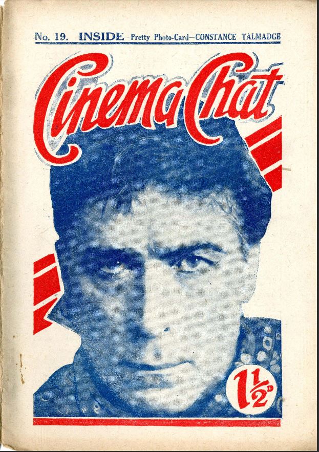 CINEMA CHAT magazine side cover Issue 19 29 September 1919