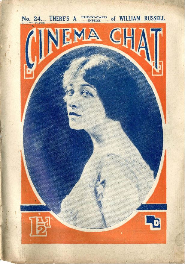 CINEMA CHAT magazine side cover Issue 24 3 November 1919