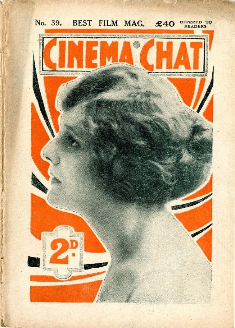 CINEMA CHAT magazine side cover Issue 39 16 February 1920