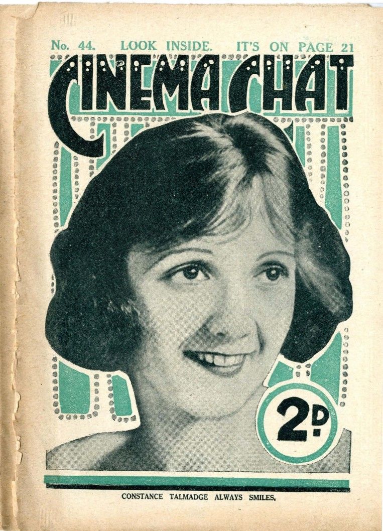 CINEMA CHAT magazine side cover Issue 44 22 March 1920