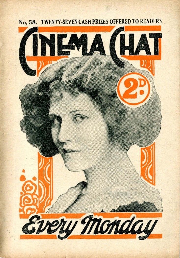CINEMA CHAT magazine side cover Issue 58 28 June 1920