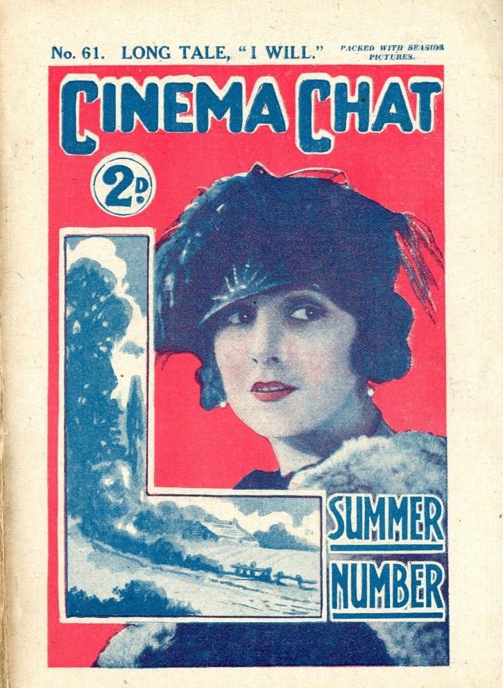 CINEMA CHAT magazine side cover Issue 61 19 July 1920