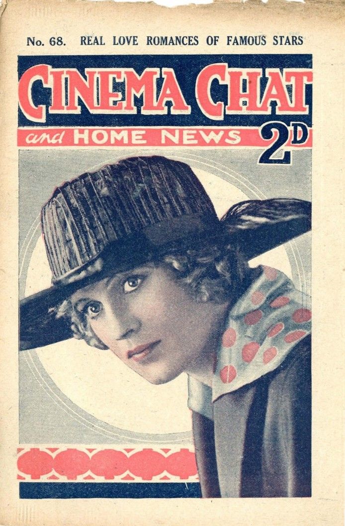 CINEMA CHAT magazine side cover Issue 68 6 September 1920