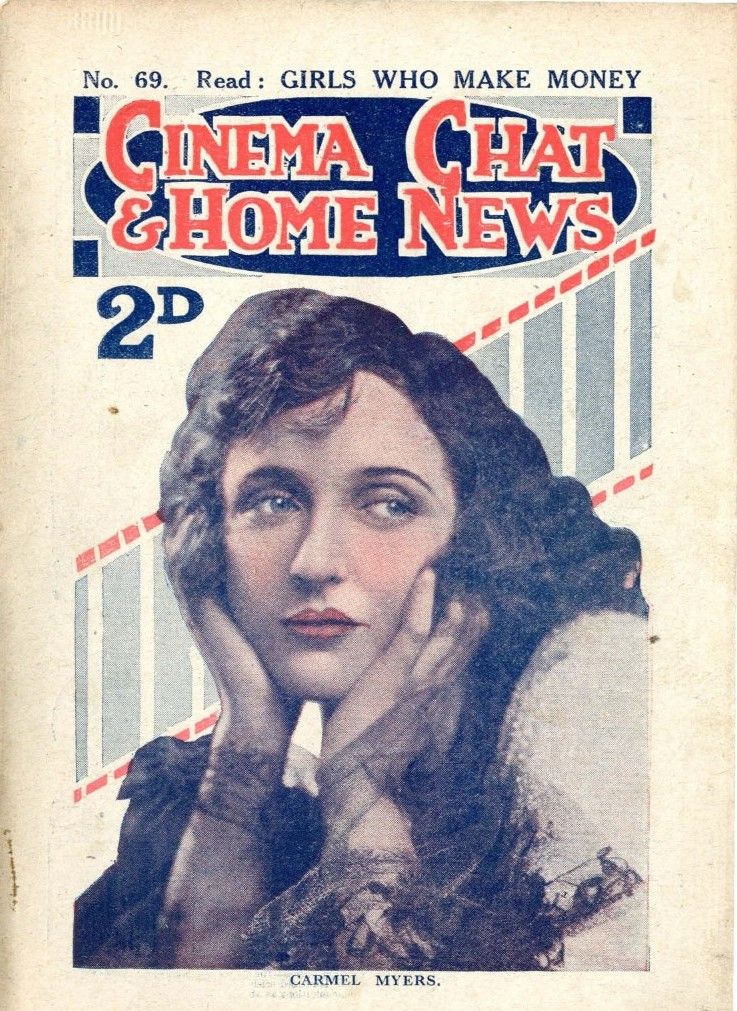 CINEMA CHAT magazine side cover Issue 69 13 September 1920