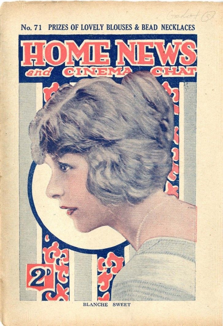 CINEMA CHAT magazine side cover Issue 71 27 September 1920