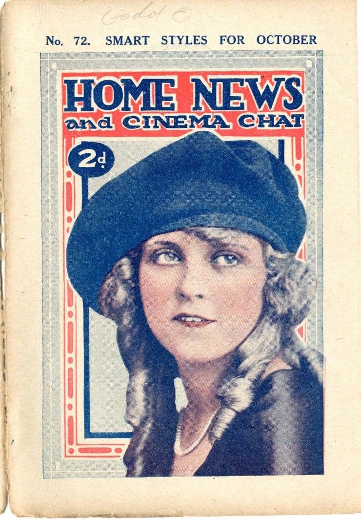 CINEMA CHAT magazine side cover Issue 72 4 October 1920
