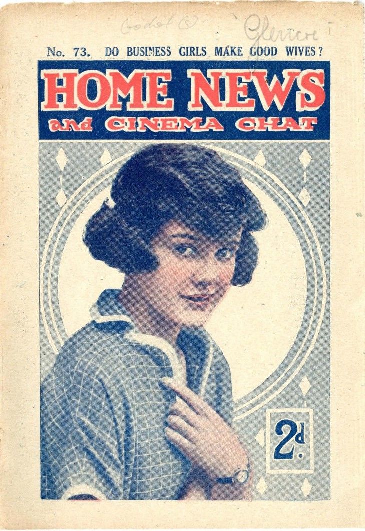 CINEMA CHAT magazine side cover Issue 73 11 October 1920
