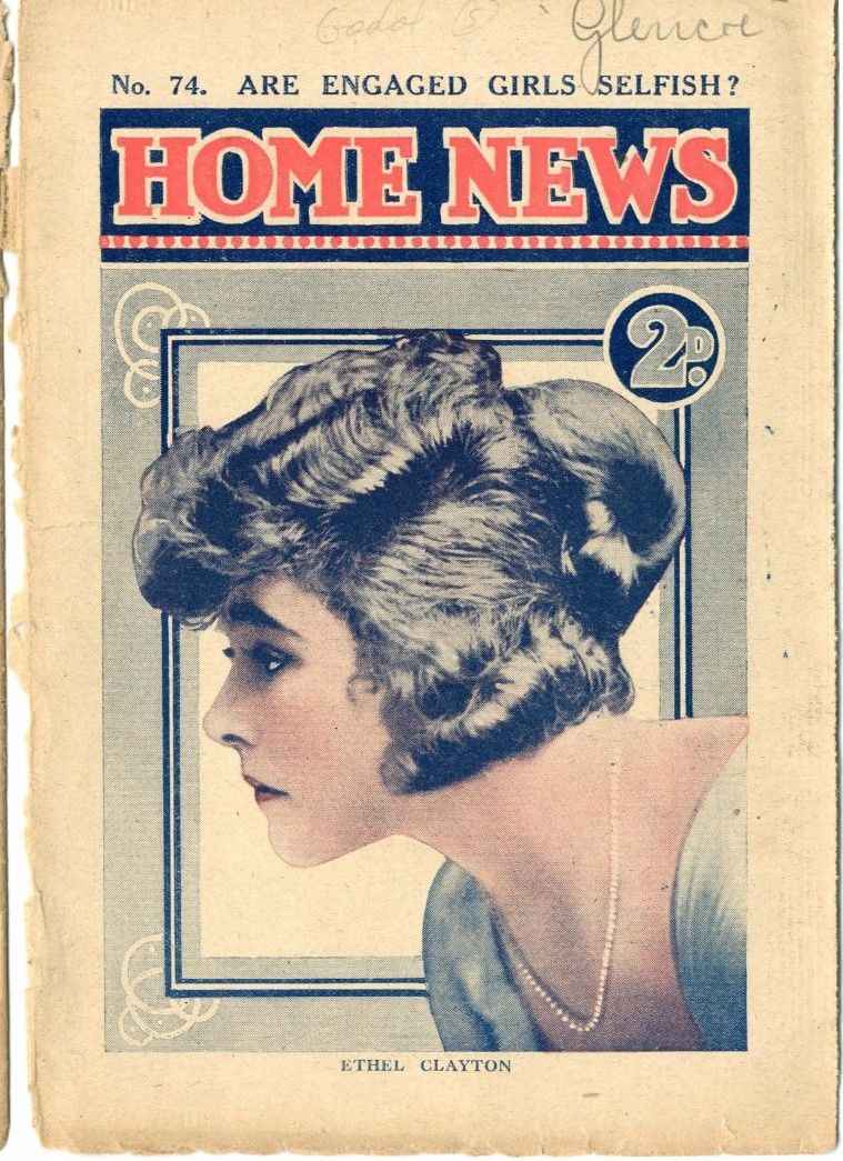 CINEMA CHAT magazine side cover Issue 74 18 October 1920