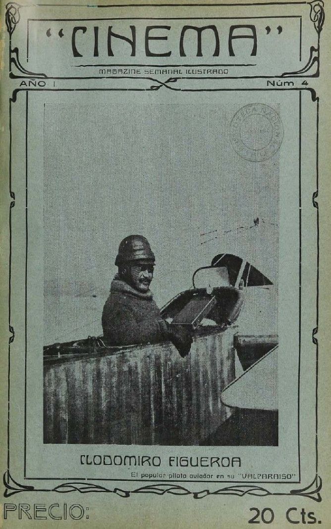 CINEMA (CHILE) magazine side cover Issue 4 19 December 1913