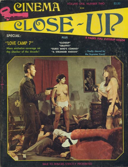 CINEMA CLOSE-UP magazine side cover Issue 2  Vol 1 No 2  1969
