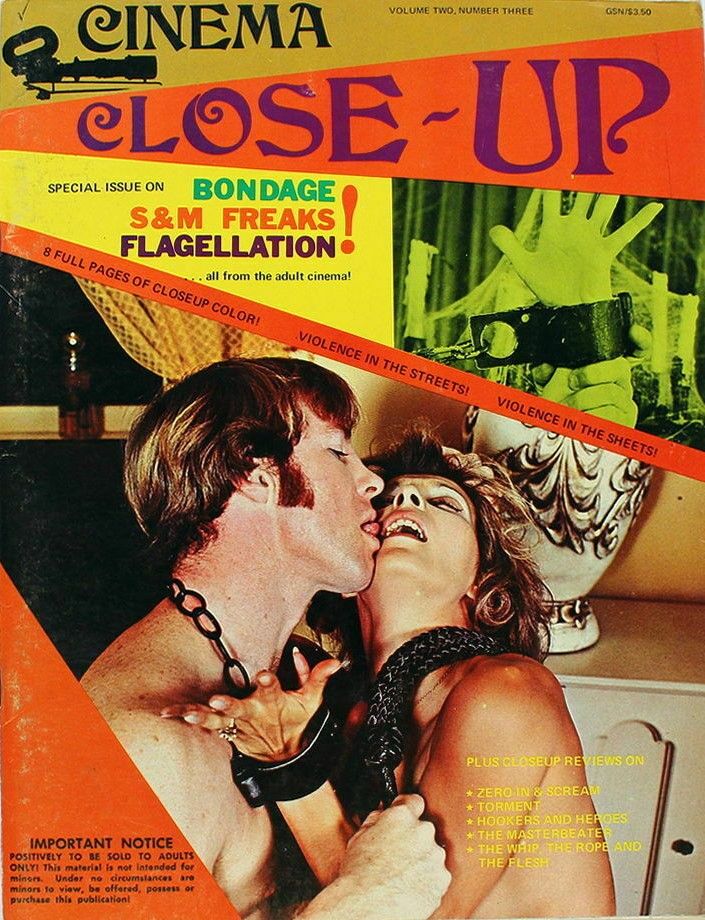 CINEMA CLOSE-UP magazine side cover  Vol 2 No 3  1971
