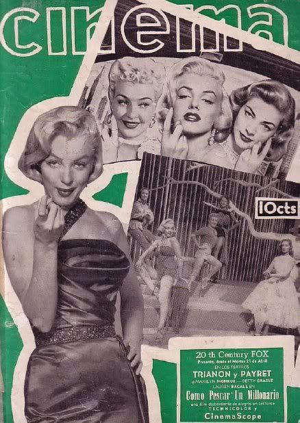 CINEMA (Cu) magazine side cover  1954